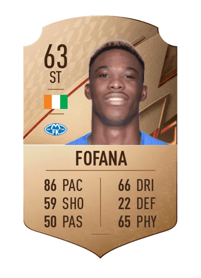 David Datro Fofana Rare 63 OVR