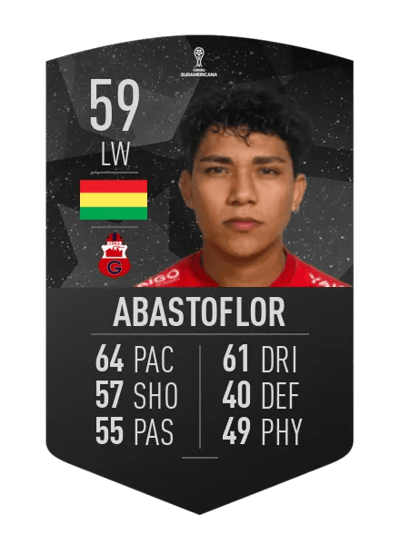 Carlos Mateo Abastoflor CONMEBOL SUDAMERICANA 59 OVR