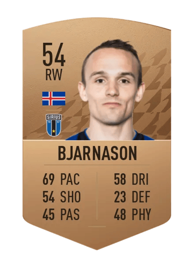 Aron Bjarnason Common 54 OVR