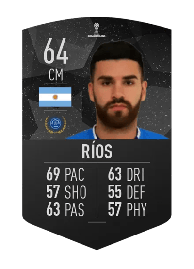 Rubén Darío Ríos CONMEBOL SUDAMERICANA 64 OVR