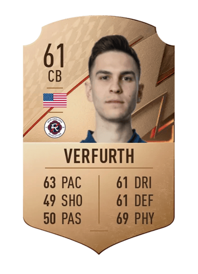 Collin Verfurth Rare 61 OVR
