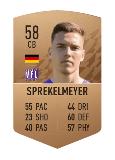 Luis Sprekelmeyer Common 58 OVR