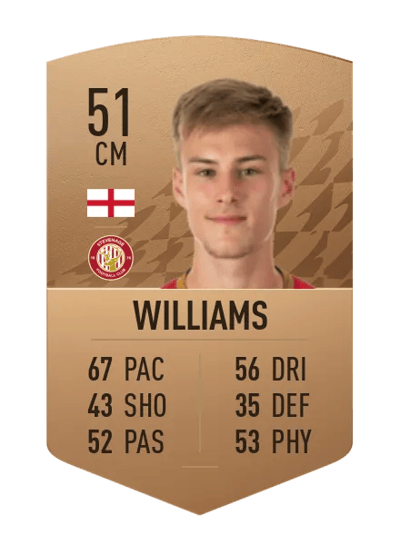 Alfie Williams Common 51 OVR