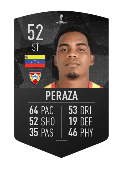 Eduardo Peraza CONMEBOL SUDAMERICANA 52 OVR