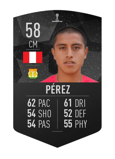 Jimmy Pérez CONMEBOL SUDAMERICANA 58 OVR