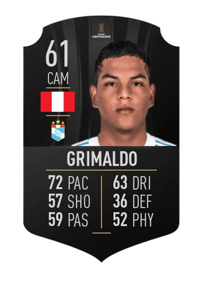 Joao Grimaldo CONMEBOL LIBERTADORES 61 OVR