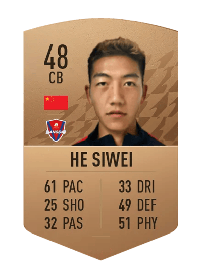 He Siwei Common 48 OVR
