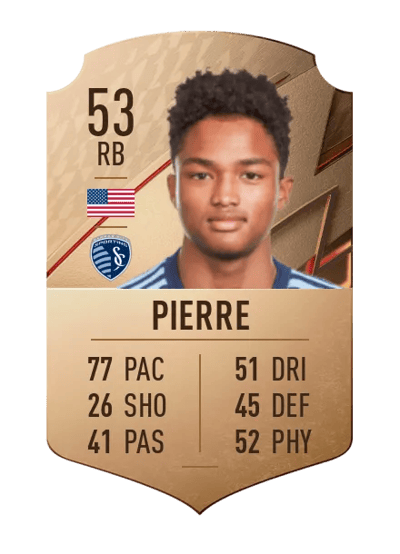 Kayden Pierre Rare 53 OVR