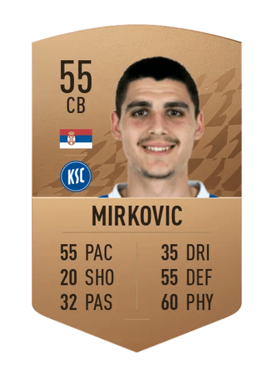 Lazar Mirkovic Common 55 OVR
