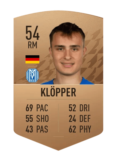 Joe Klöpper Common 54 OVR