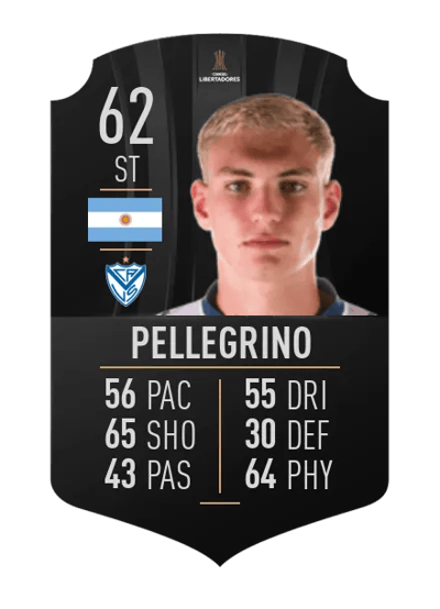 Mateo Pellegrino CONMEBOL LIBERTADORES 62 OVR