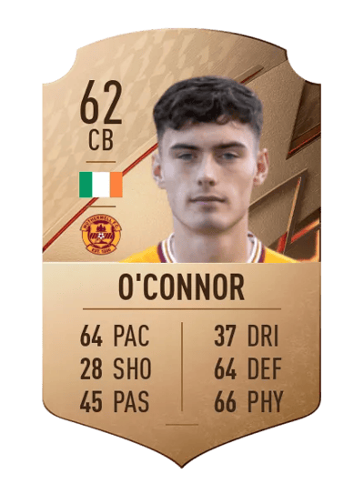Darragh O'Connor Rare 62 OVR