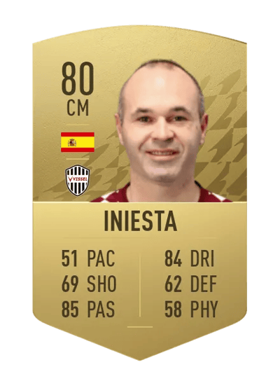 Iniesta Common 80 OVR