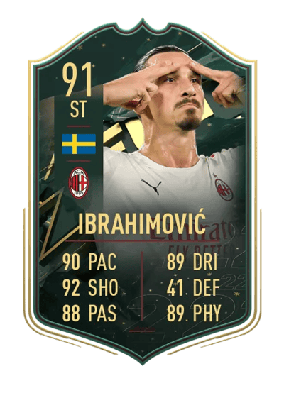 Zlatan Ibrahimović WINTER WILDCARDS 91 OVR