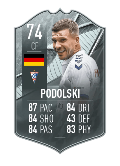 Lukas Podolski SILVER STARS 74 OVR
