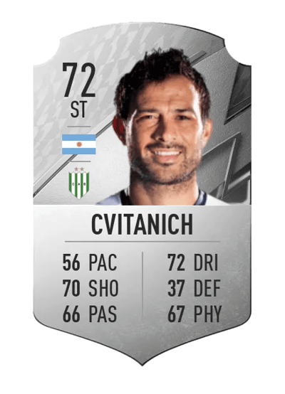 Darío Cvitanich Rare 72 OVR