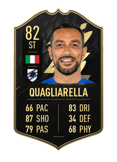 Fabio Quagliarella Team of the Week 82 OVR