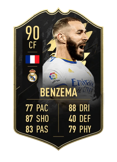 Karim Benzema Team of the Week 90 OVR