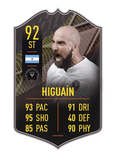 Gonzalo Higuaín STORYLINE 92 OVR