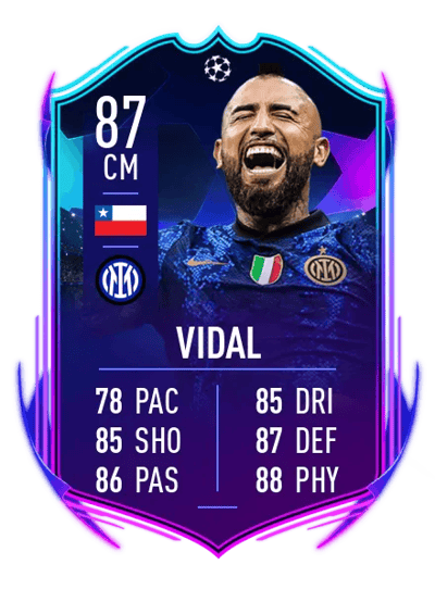 Arturo Vidal UCL Road to the Knockouts 87 OVR