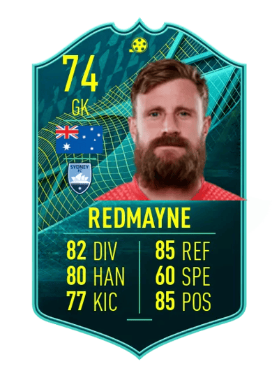 Andrew Redmayne PLAYER MOMENTS 74 OVR