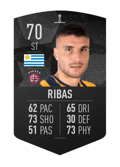 Sebastián Ribas CONMEBOL SUDAMERICANA 70 OVR