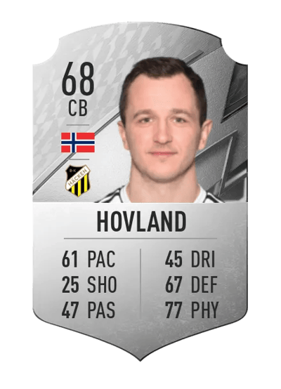 Even Hovland Rare 68 OVR
