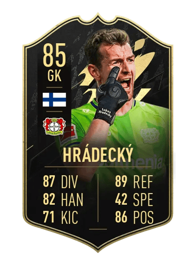 Lukáš Hrádecký Team of the Week 85 OVR