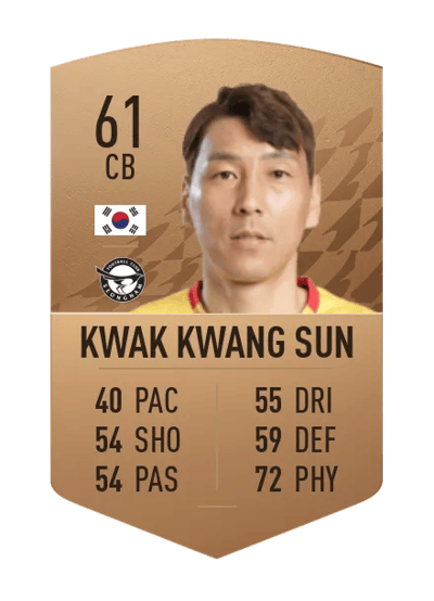 Kwak Kwang Sun Common 61 OVR