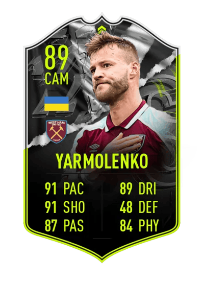 Andriy Yarmolenko SHOWDOWN PLUS 89 OVR