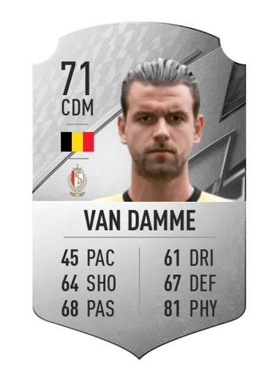 Joachim Van Damme Rare 71 OVR