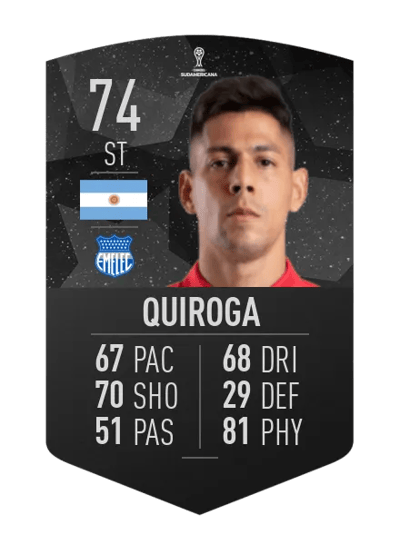 Mauro Quiroga CONMEBOL SUDAMERICANA 74 OVR