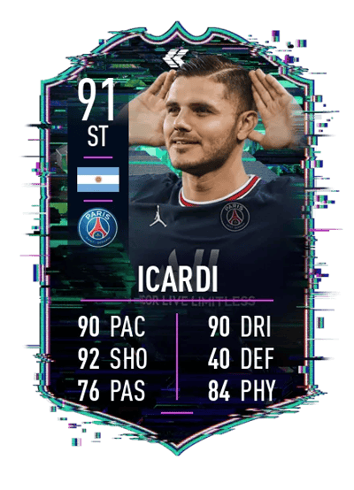 Mauro Icardi Flashback Player 91 OVR