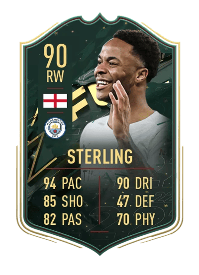 Raheem Sterling WINTER WILDCARDS 90 OVR