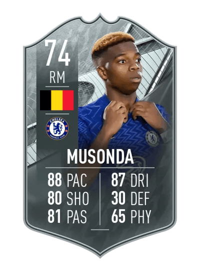 Charly Musonda SILVER STARS 74 OVR