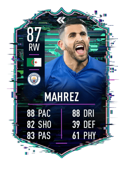 Riyad Mahrez Flashback Player 87 OVR