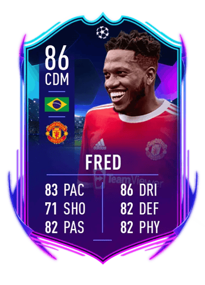 Fred UCL Road to the Knockouts 86 OVR