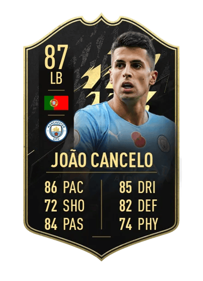 João Cancelo Team of the Week 87 OVR