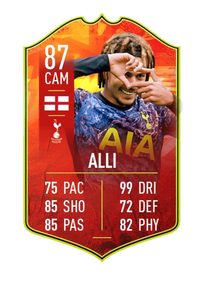 Dele Alli adidas NUMBERS UP 87 OVR