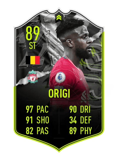 Divock Origi SHOWDOWN PLUS 89 OVR