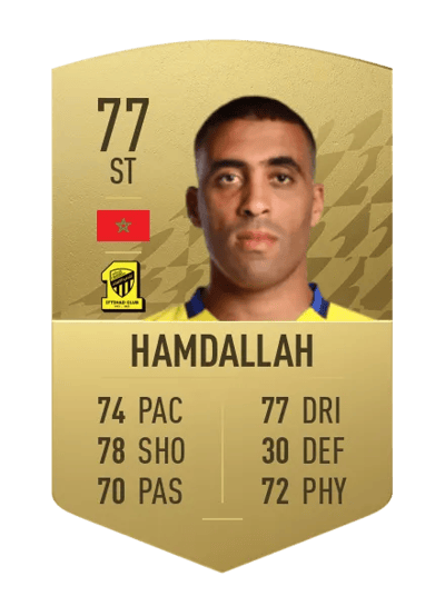 Abderrazak Hamdallah Common 77 OVR