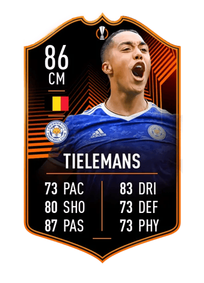 Youri Tielemans UEL Road to the Knockouts 86 OVR
