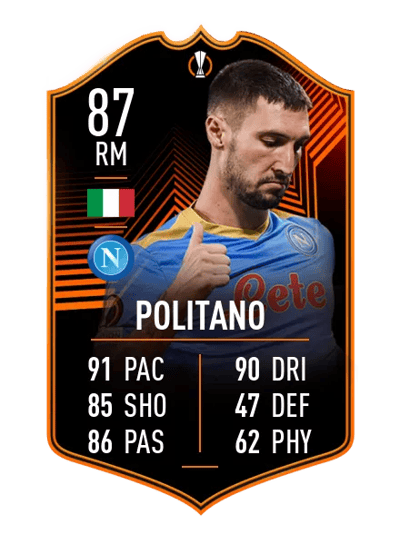 Matteo Politano UEL Road to the Knockouts 87 OVR