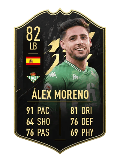 Álex Moreno Team of the Week 82 OVR