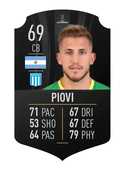 Gonzalo Piovi CONMEBOL LIBERTADORES 69 OVR