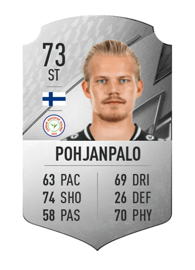 Joel Pohjanpalo Rare 73 OVR