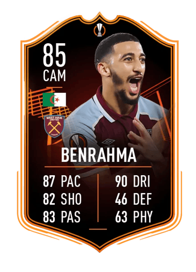 Saïd Benrahma UEFA EUROPA LEAGUE TEAM OF THE TOURNAMENT 85 OVR