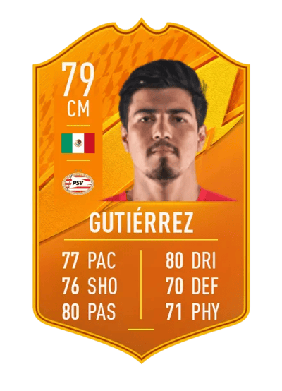 Érick Gutiérrez Domestic Man of the Match 79 OVR