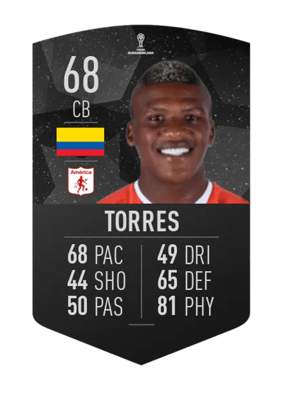 Marlon Torres CONMEBOL SUDAMERICANA 68 OVR
