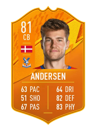 Joachim Andersen Domestic Man of the Match 81 OVR